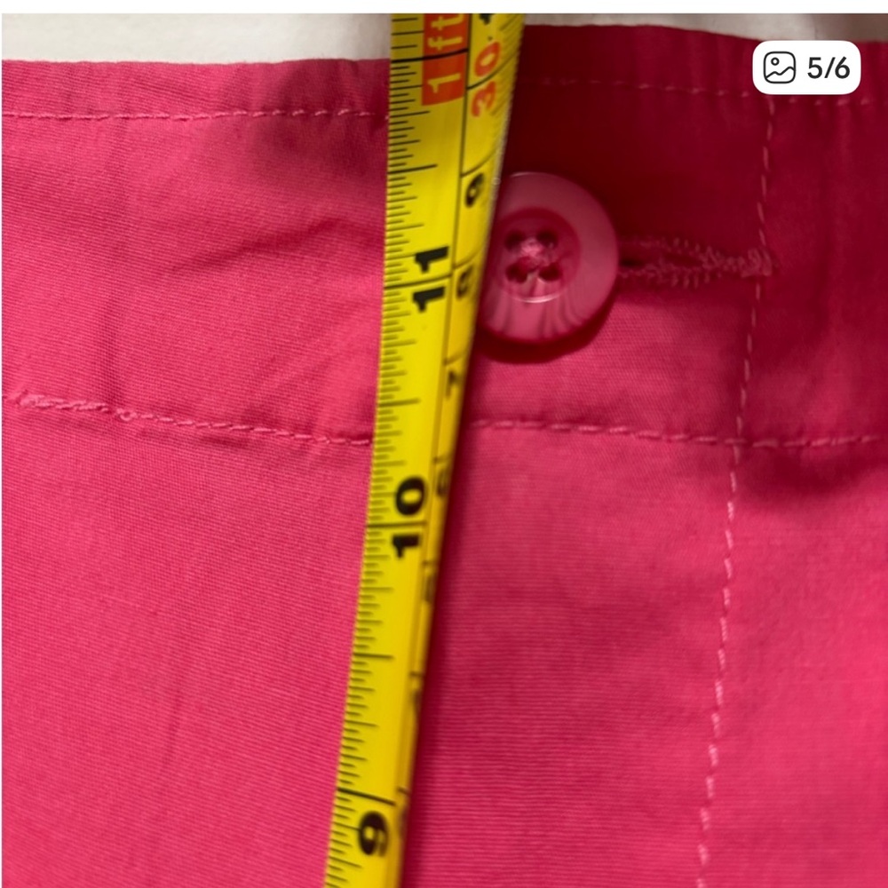 Caribbean Joe Pink Bermuda Shorts Size 16 High waisted Casual Summer - Picture 6 of 7